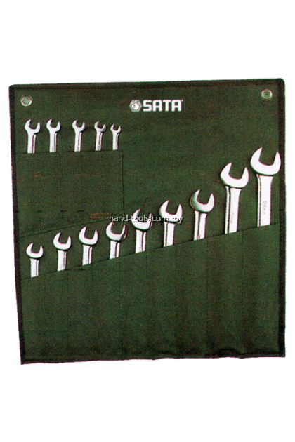SATA 09026 Combination Wrench Set 14pc, 8mm-24mm,Metric,3kg,